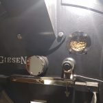 Kaffeebohnen im Röstvorgang